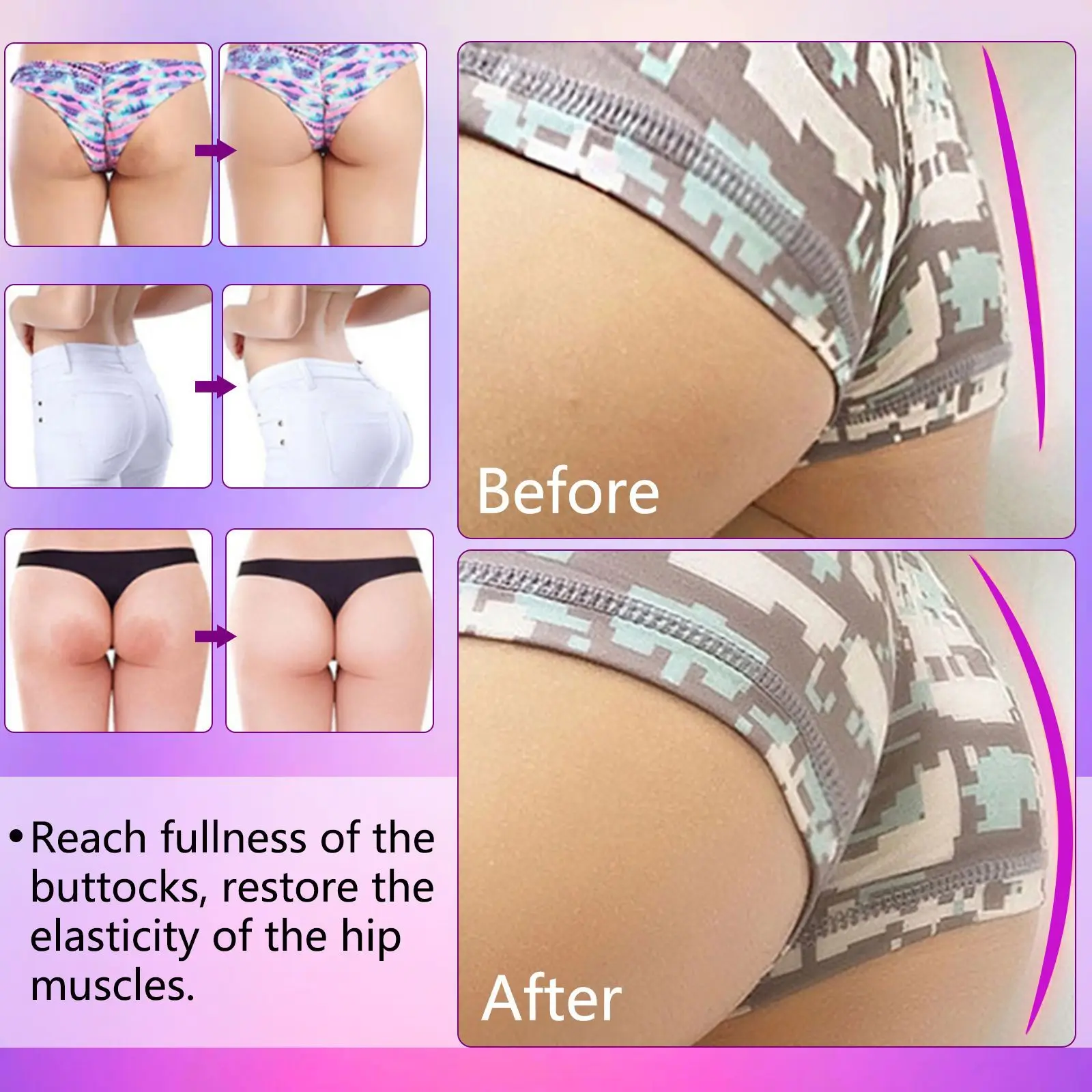 Buttock/Breast Sexy Hip Enlargement Essential Oil Cream Effective Slimming Firming Lift Up Butt Skin Care Beau_voghion.com