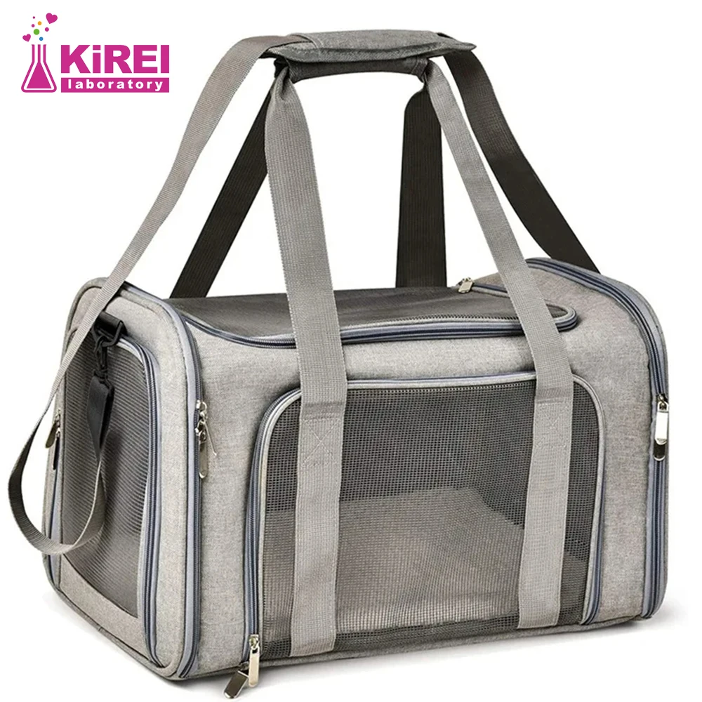 고양이 반려 동물 캐리어, 개 여행 핸드 백, 부드러운 측면 배낭, 항공사 승인 운송, 작은 고양이 개 외출