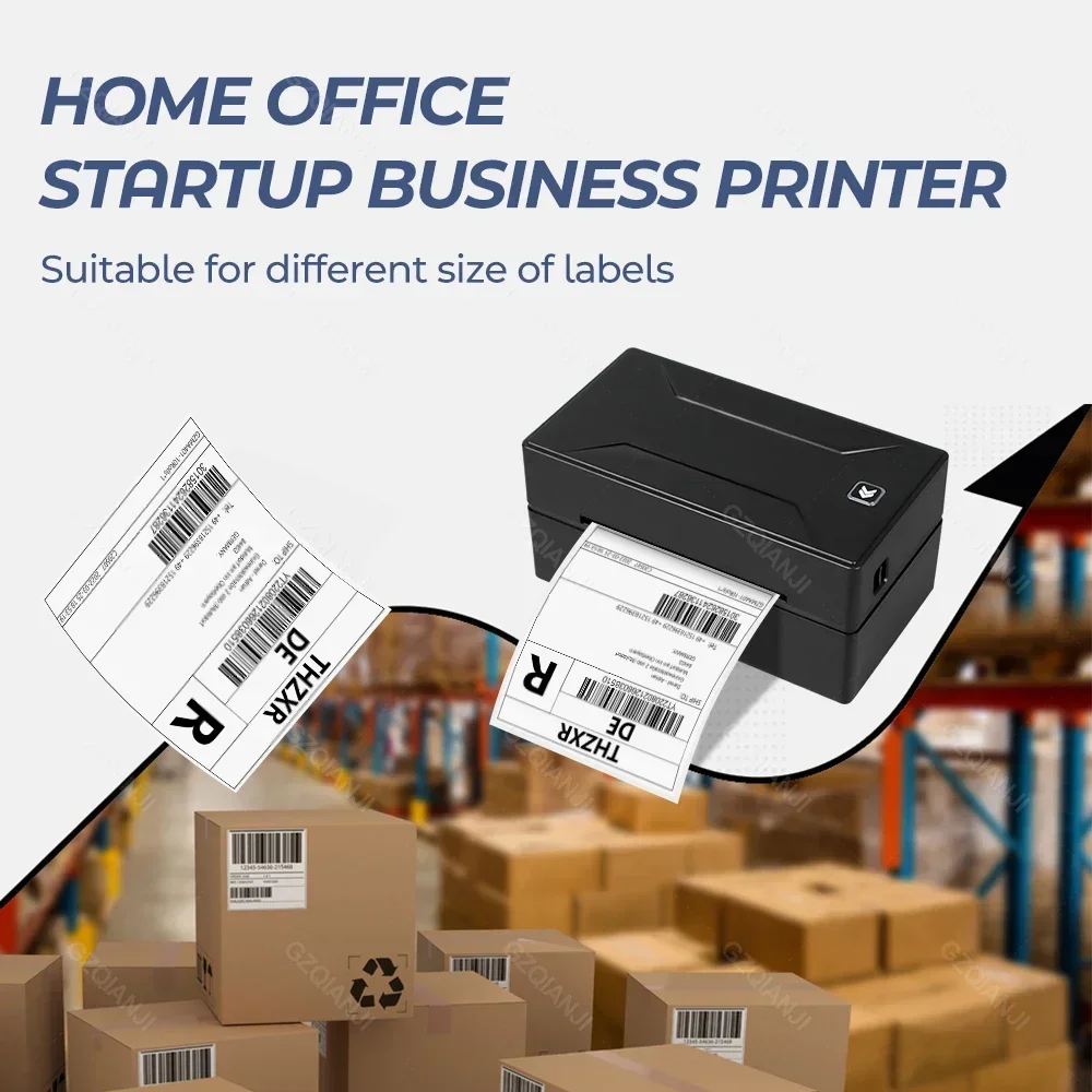 Térmica Barcode Label Printer Suporte Ebay Shipping Label Impressão Uso em Logística Expressa Usb Waybill 110 mm Label Paper 4 - Imagem 2