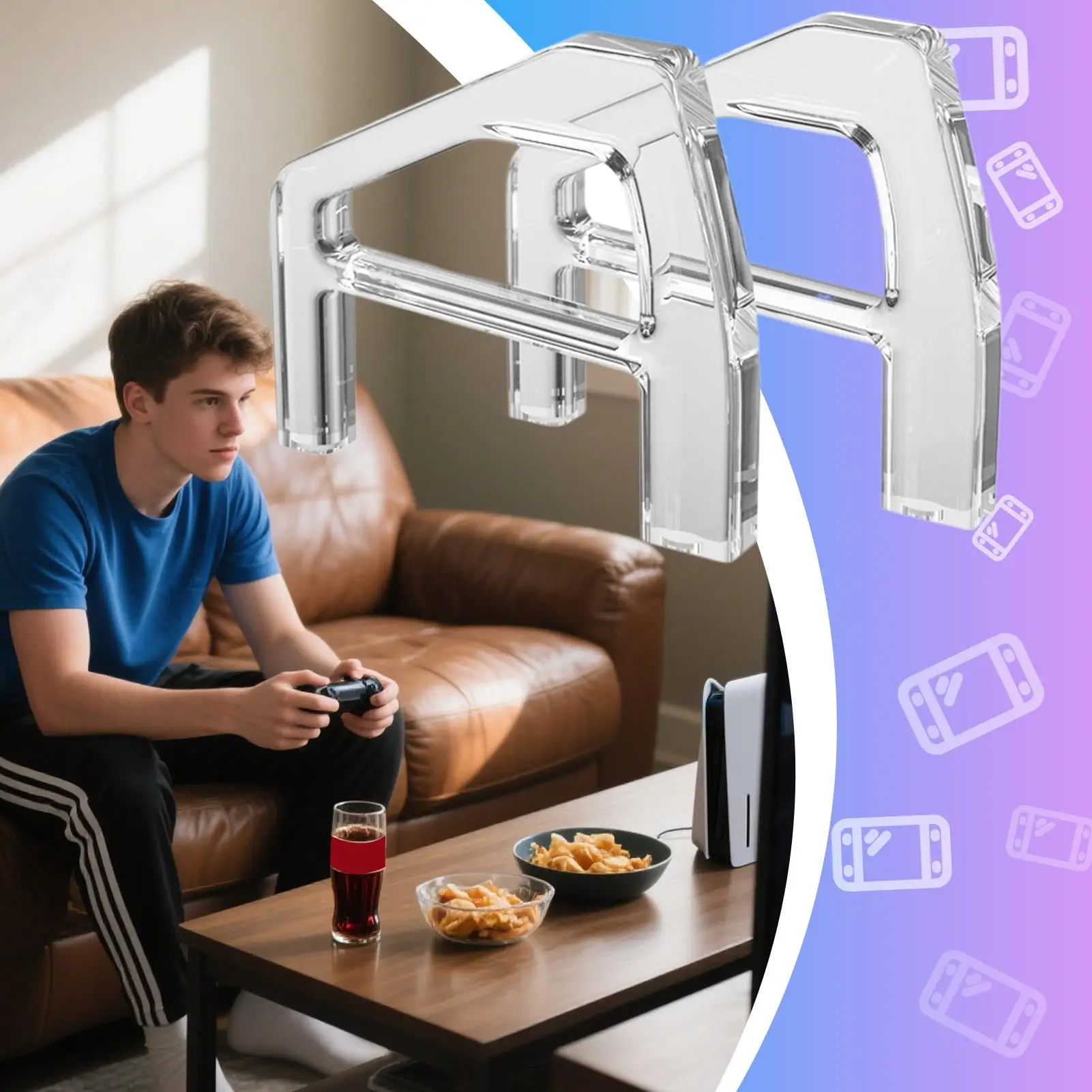 Digital Edition Game Console Horizontal Stand Console Horizontal Placement Bracket Holder Digital Edition Device Base Accessorie