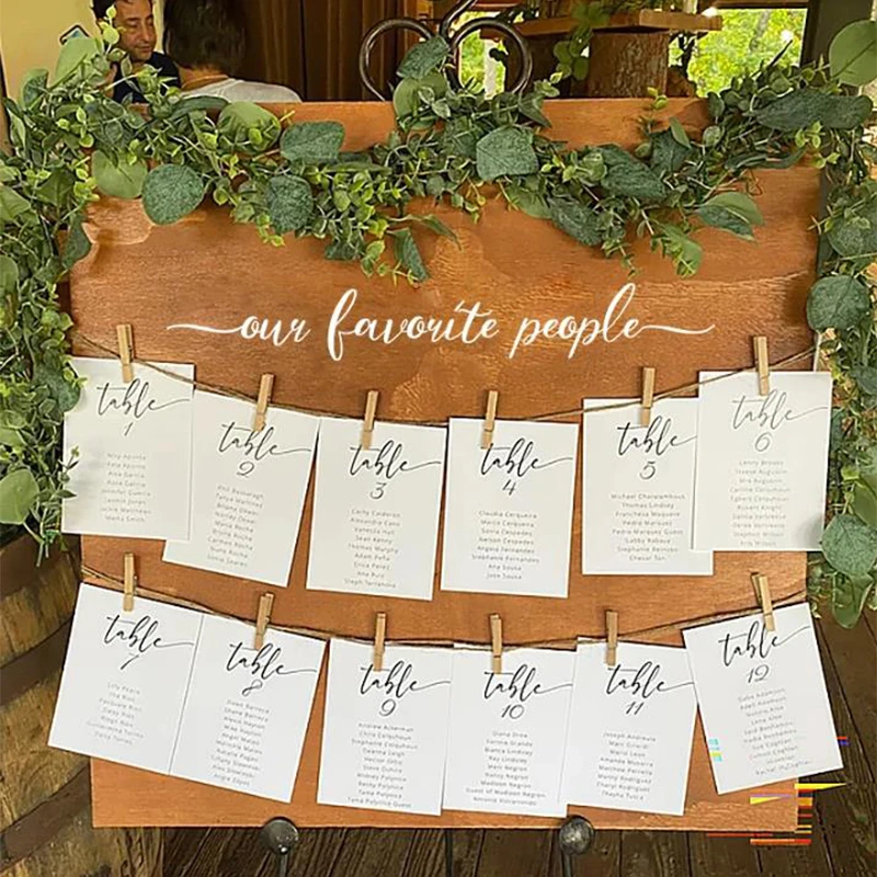 2pcs Find Your Seat Vinyl Decal Wedding Sign Mirror Sticker Welcome to  Wedding Table Chart Sign Wedding Seating Chart Decoration - AliExpress