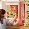 Cartoon Automatic Claw Machine Doll Machine Kids Operated Play Game Mini Claw Catch Toy Crane Machines Music Doll for Gift Toy 4
