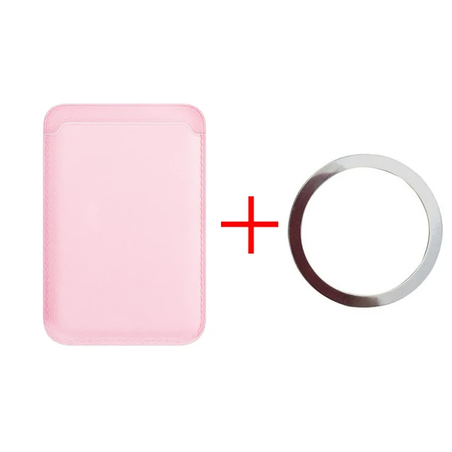 Magnetic PU Leather Card Holder Wallet with Slim MagSafe Card Storage