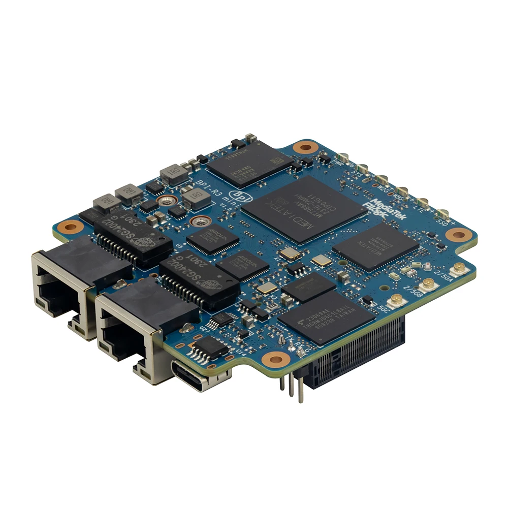 Banana Pi BPI-R3 Mini Router Board Wi-Fi6 2.4G/5G MT7976C 2G RAM 8G eMMC 2x 2.5G