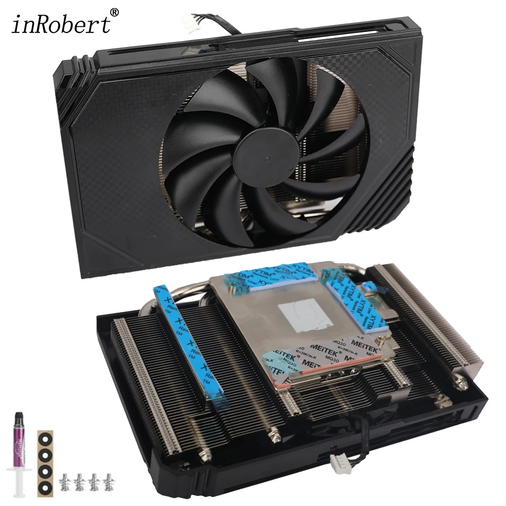 Radiador de Refrigeração Substituir A4000 Placa Gráfica Dissipador Calor com Ventilador para Palit Rtx3060 Rtx 3060 Stormx oc Gpu Refrigerador Dissipador Calor Novo