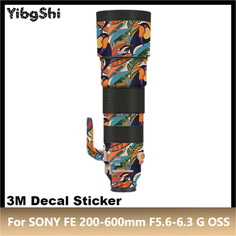 

For SONY FE 200-600mm F5.6-6.3 G OSS Lens Sticker Protective Skin Decal Film Anti-Scratch Protector Coat F/5.6-6.3 SEL200600G