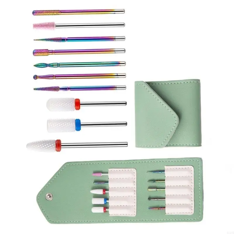 Q1FB 전기 드릴 머신 네일 아트 디자인, 매니큐어, 페디큐어, 네일 파일, 큐티클 클린을위한 Q1FB 휴대용 다이아몬드 네일 드릴 비트