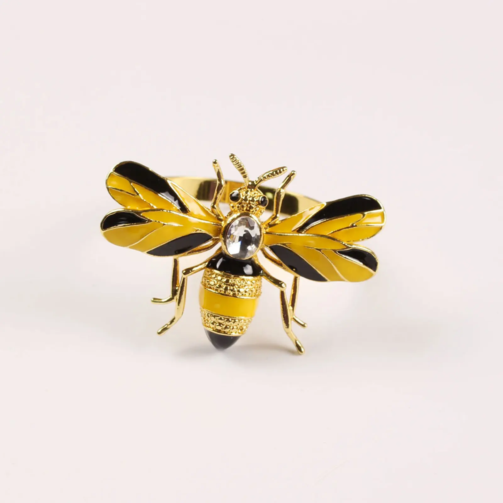 Creative Color Oil Dropping Bees Table Table Napkin Ring Napkin Ring Button-Orange Diameter 4cm