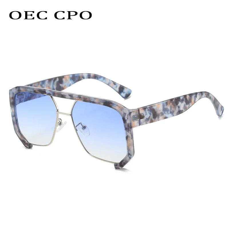 

Oversized Half Frame Sunglasses Women Fashion Double Bridge Square Shades Eyewear Female Vintage Gradient UV400 Sun Glasses Men