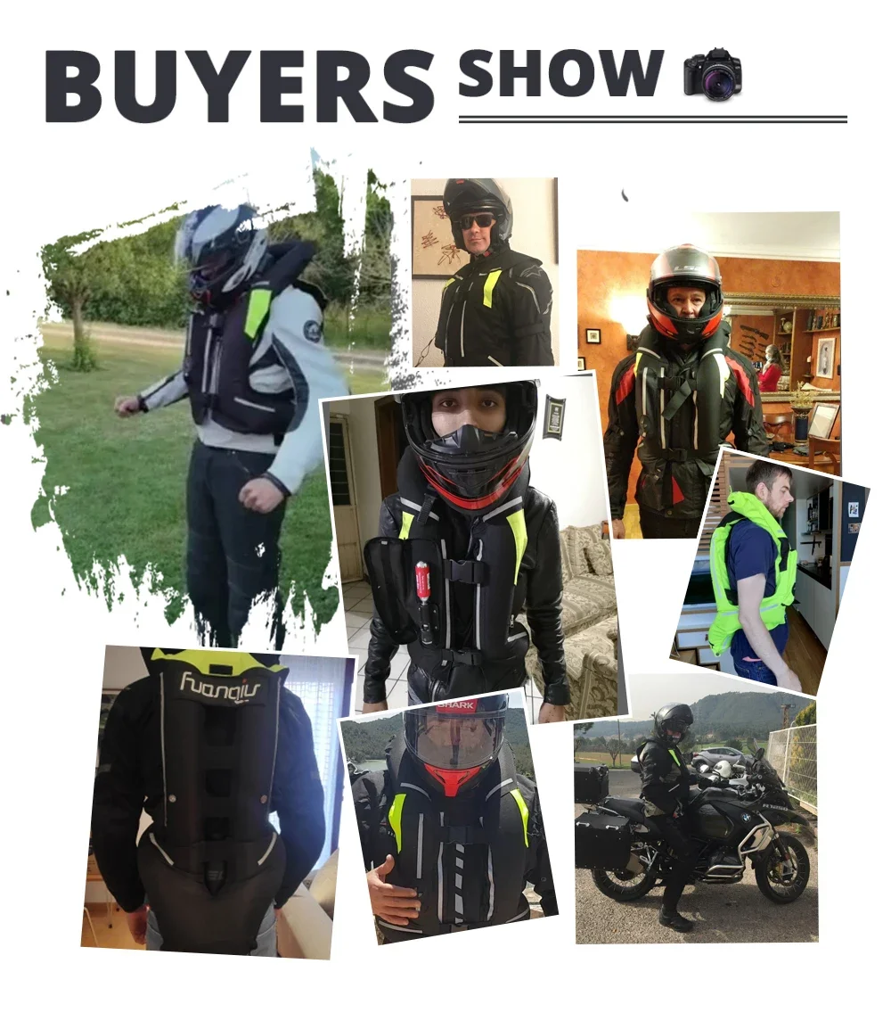 Motorcycle Racing Airbag Vest Men's Motorcycle Protective Vest Reflective Safety Multi-style Non-slip And Anti-collision motorcycle clothing