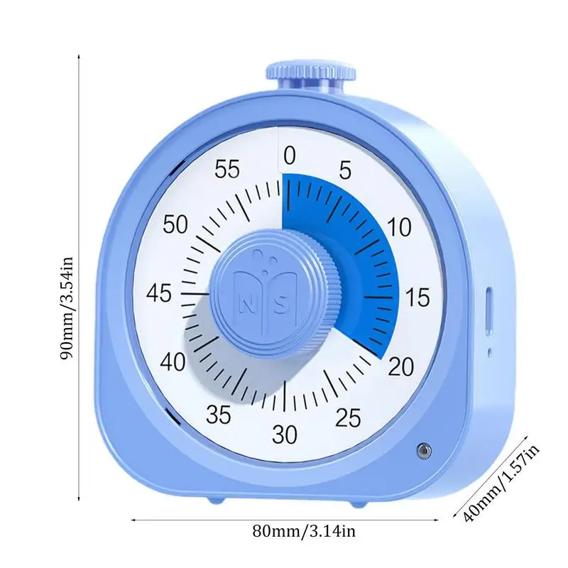 Pink Blue 60 Minutes Visual Timer Classroom Countdown Timer Silent Timer Management Tool for Teaching and Work 6