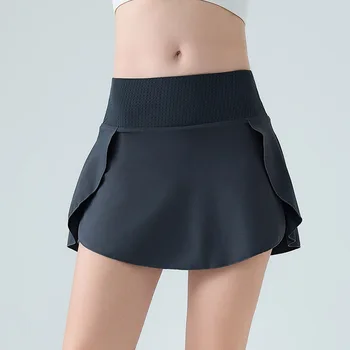 Spring and summer running sports short skirt women's quick-drying fitness pants yoga skirt anti-light tennis skirt women 1