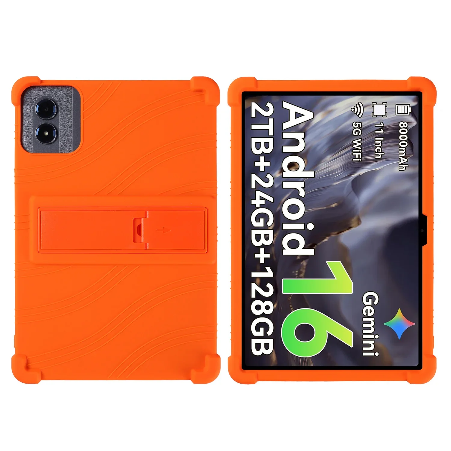Premium Soft Silicone Tablet Cover with Stand - 11 Inch