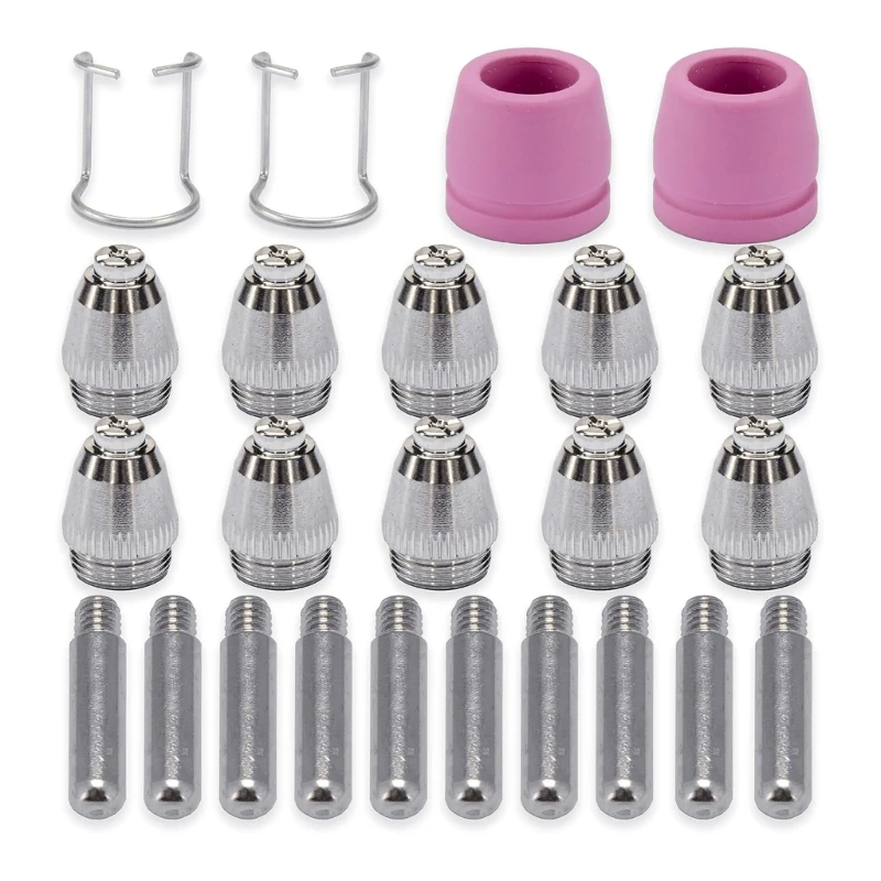 

Plasma Cutter Consumables Plasma Tip Nozzle Electrode Consumable Plasma Cutter Cutting Torch Electrode Nozzles Cups Dropship