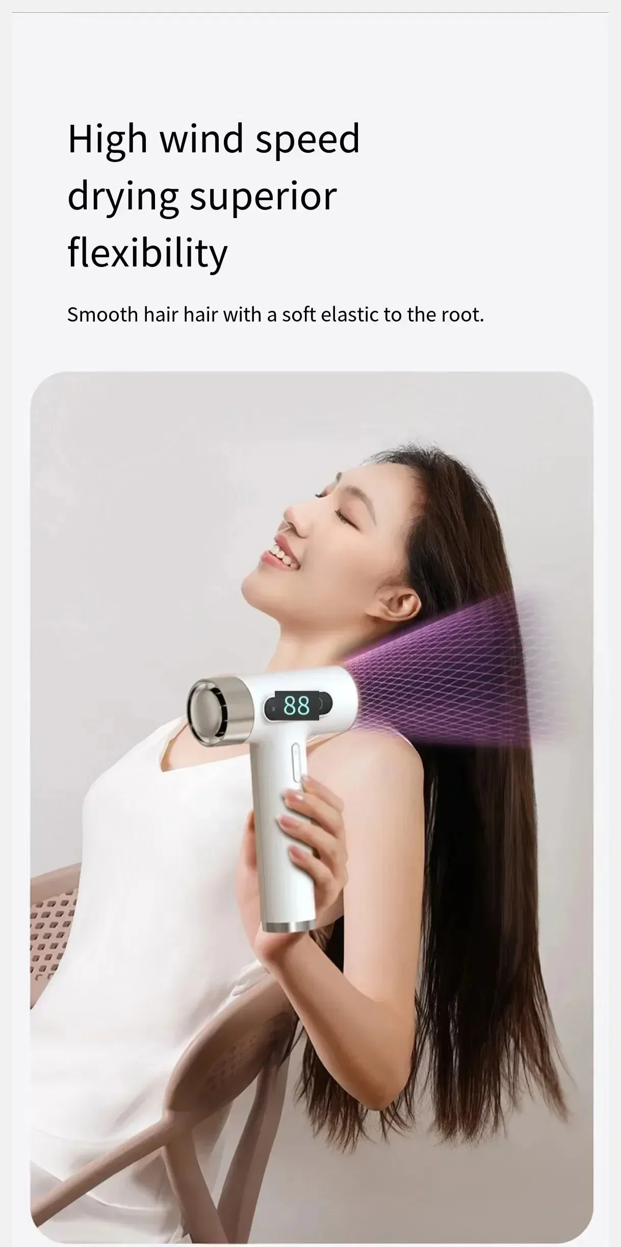 High Speed 100000RPM New Super Portable Wireless USB Charging Hair Dryer Power Wireless Cold/Hot Air Negative Ions 2600mAh 6
