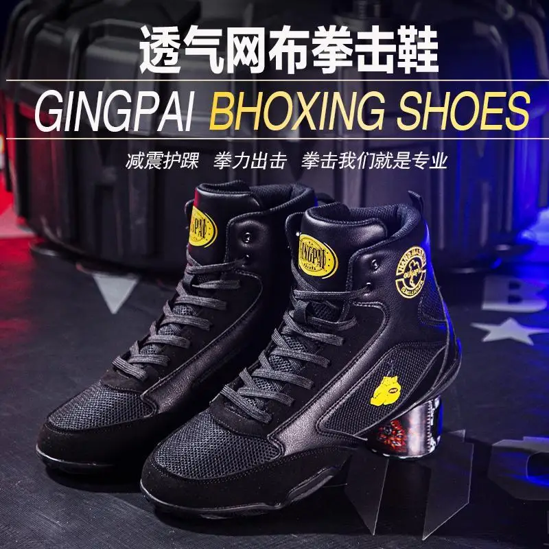 Professional Boxing Shoes Men's Women's Slip Resistant Wrestling Sneakers Luxury Professional Boxing Sneakers