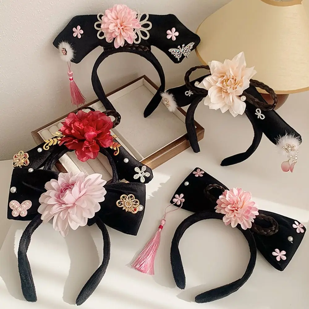 

Повязка на голову Китайская античная повязка на голову с кисточкой повязка на голову в старинном стиле головной убор в китайском стиле головной убор в стиле ханьфу обруч для волос