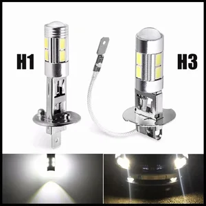 2 шт., автомобильные лампы H1 H3, 6000 К, 12 В