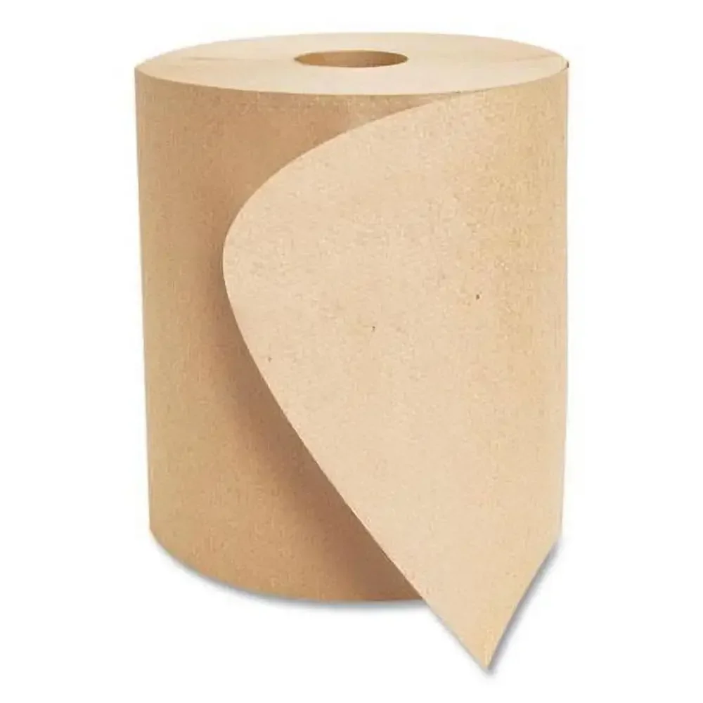 Eco-Friendly Universal Roll Towels 8" x 800 ft High Performance Brown 6 Rolls/Carton Model R6800
