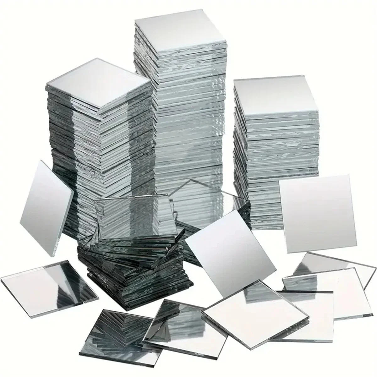 Mini Square 5cm 4cm Acrylic Mirror Sticker Self adhesive Sticker 50Pcs For Wall Bathroom Diy Home Decoration Crafts Decorations wall sticker mirror wall sticker acrylic wall sticker mirror mosaic tiles acrylic mosaic tiles sticker