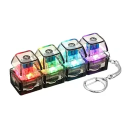 Illuminated Fidget Keychain - Anxiety Relief and Portable Desktop Accessory Gift (D)
