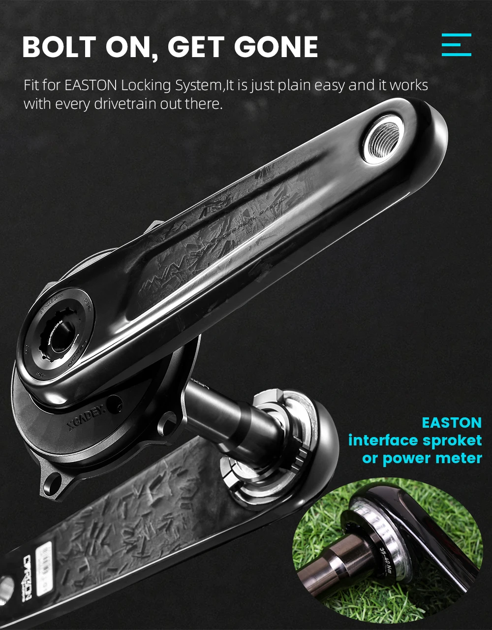 LEXON Road Full Carbon Cranksets Superlight Bicycle Cranks 362g