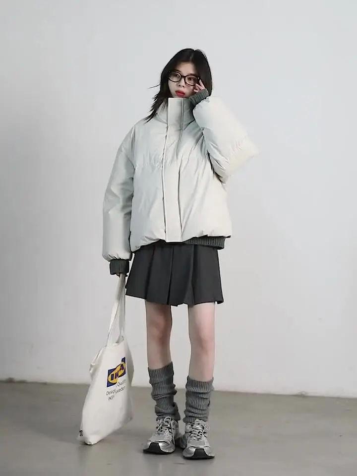 CHIC VEN белые пуховики из искусственной кожи 90% утиного пуха