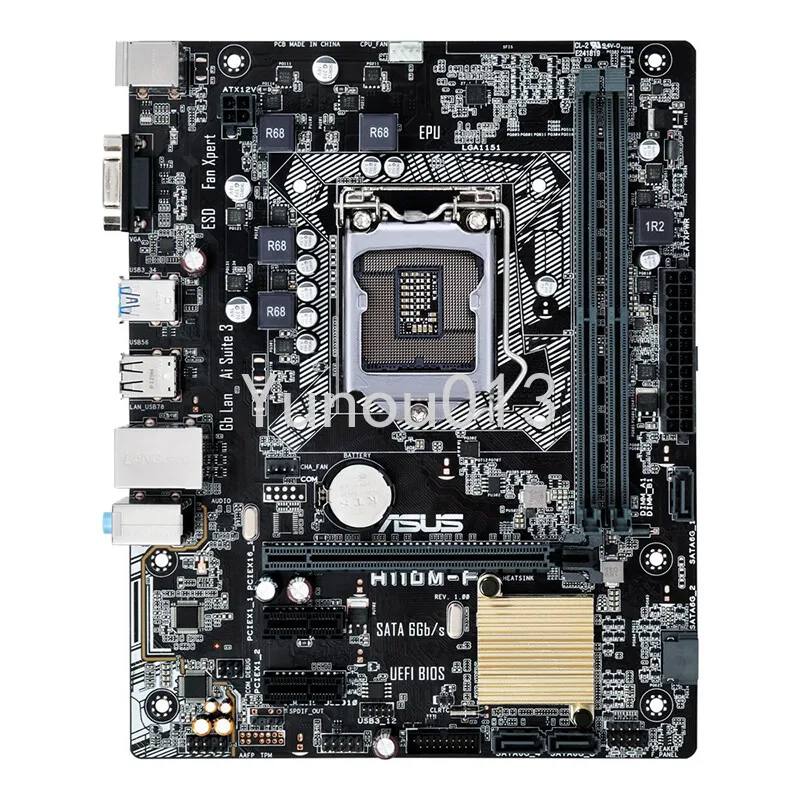 H110M-F Supporta La Scheda Madre I3 6100/I5 7400 Lga1151 M-Atx