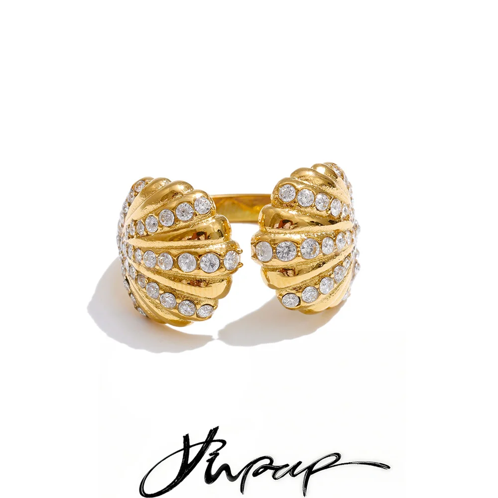 Yhpup Cubic Zirconia Ring Women