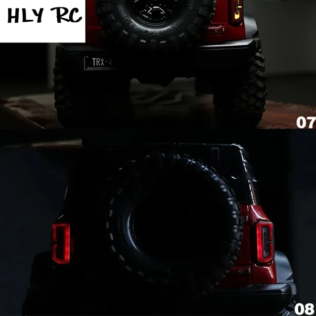Paraurti Anteriore Con Luce LED Per TRX4M TRX4-M 1/18 RC Crawler Car - Foto 3