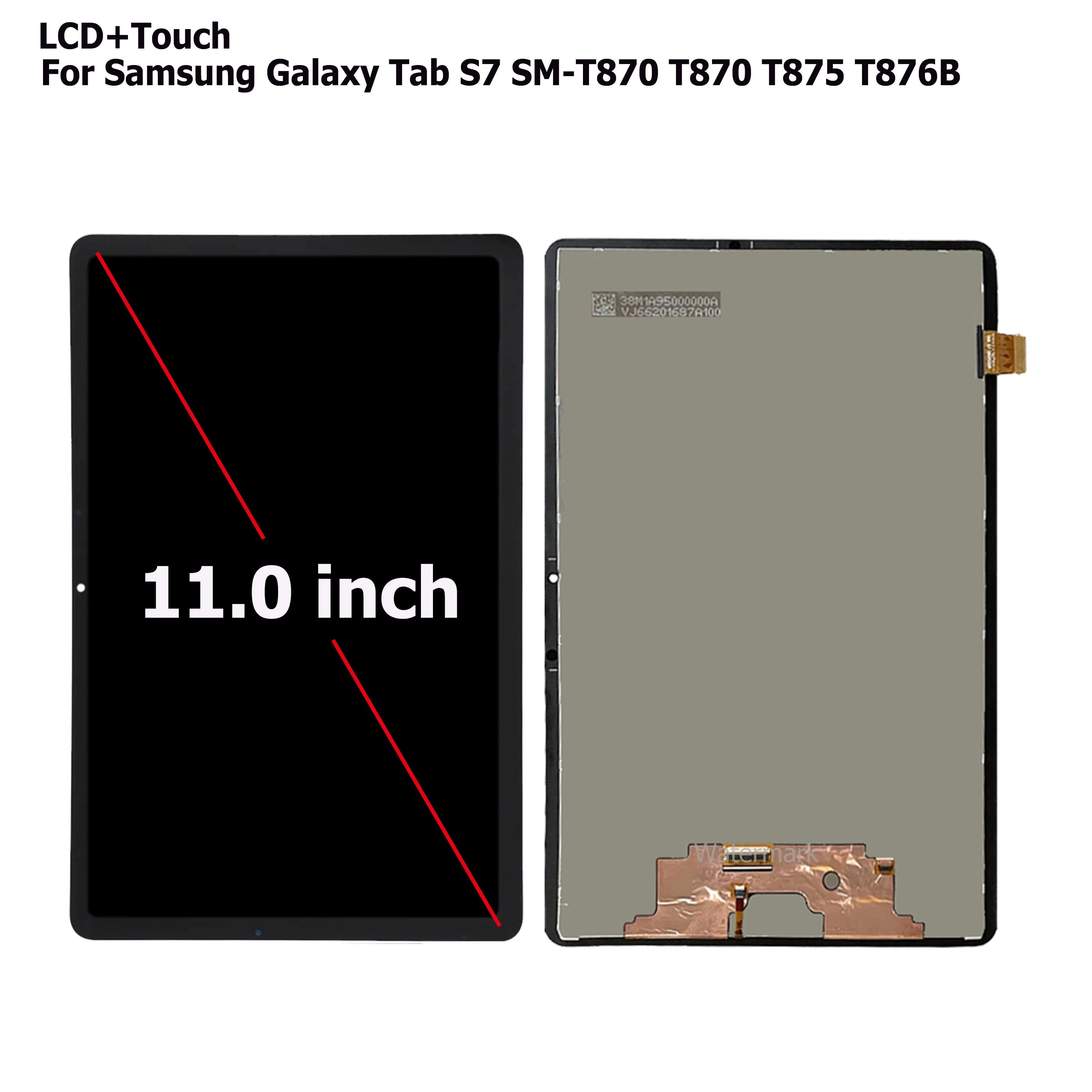 하이 퀄리티 LCD 디스플레이 터치 스크린 디지타이저 패널 센서 어셈블리, 삼성 갤럭시 탭 S7 SM-T870 T875 T876B 11.0 인치