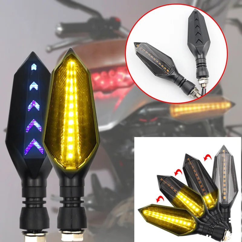 

2pcs Motorcycle Turn Signal Lights Flowing Flicker Led Blinkers for Yamaha fz1 fazer fz8 xj6 fz6 mt-09 FZ-09 mt07 mt-07