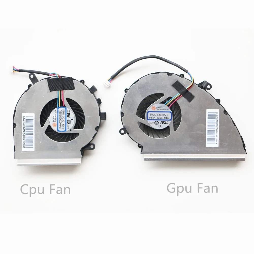 Фото Новый вентилятор охлаждения процессора GPU для MSI GE72VR GP72VR 6RF 7RF GP72MVR GL72VR PAAD06015SL N372 N389 DC 5V gl72m gf72vr №1