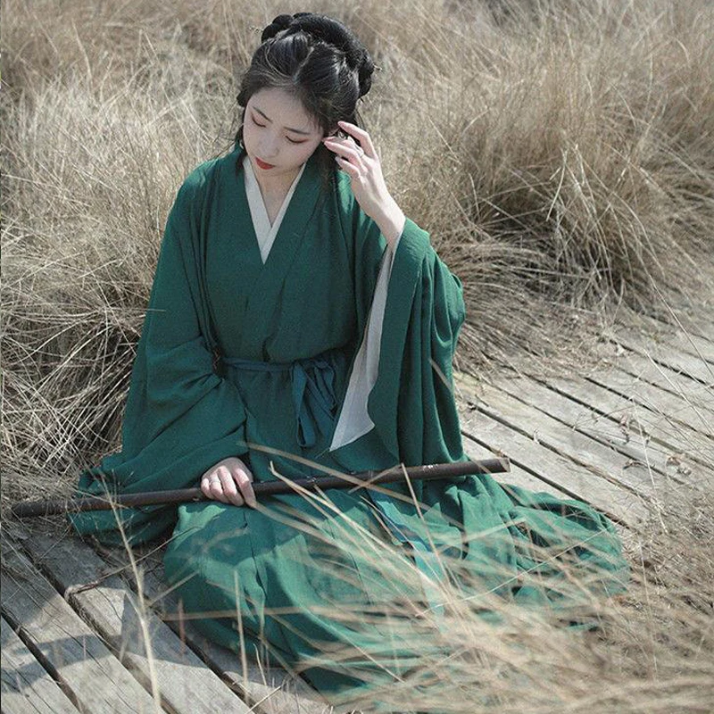

Ming Dynasty Hanfu Solid Color Dress Female Beautiful Dresses Unisex Men Women Elegant Party Ancient Costume Dance Cosplay Party
