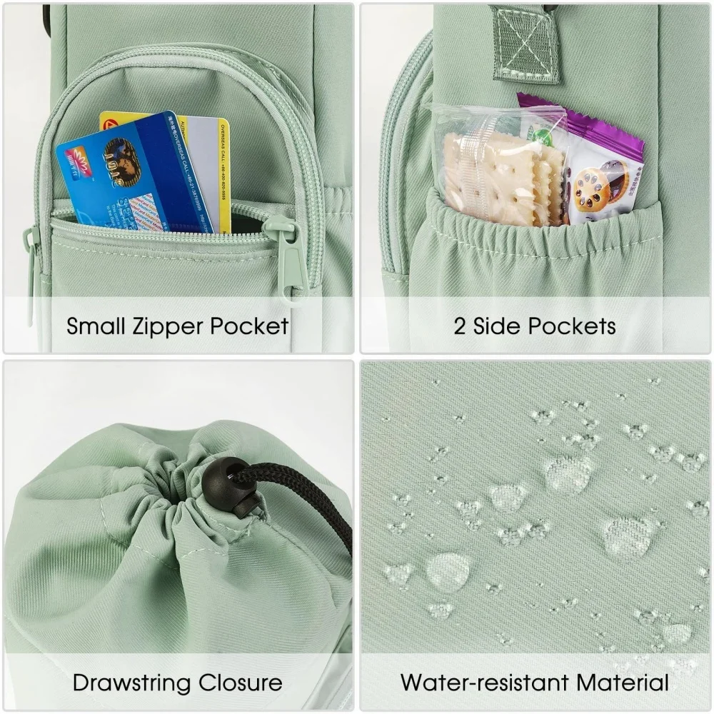 Insulated Portable Water Bottle Sling Bag with Strap - 40oz Capacity