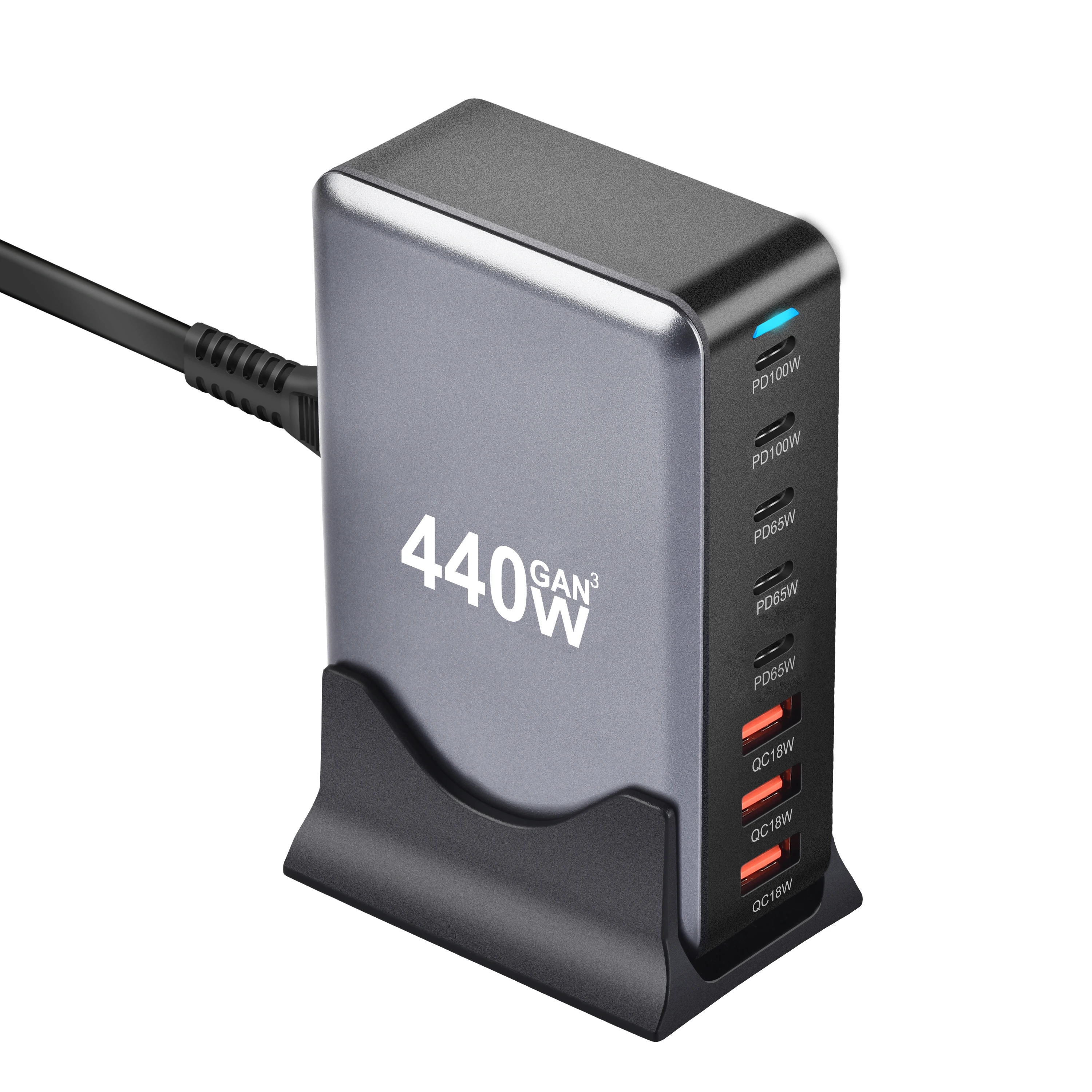 جديد 440 واط غان شحن سريع 3.0 USB نوع C شاحن سريع...