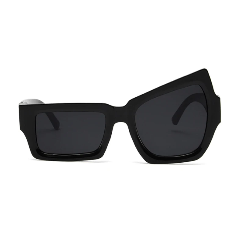 Funny Irregular Square Sunglasses Man Fashion Personality Brand Designer Sun Glasses Male White Black Shades Oculos De_voghion.com