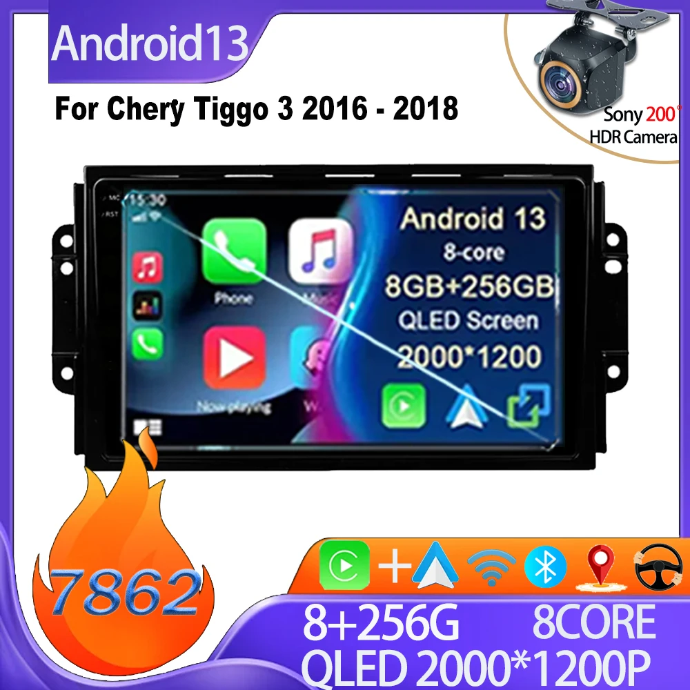 

Автомобильный мультимедийный плеер на Android для Chery Tiggo 3 2016 - 2018 No 2din DVD сенсорный экран Android автомобильный мультимедийный плеер для Carplay Mirror Link Wifi