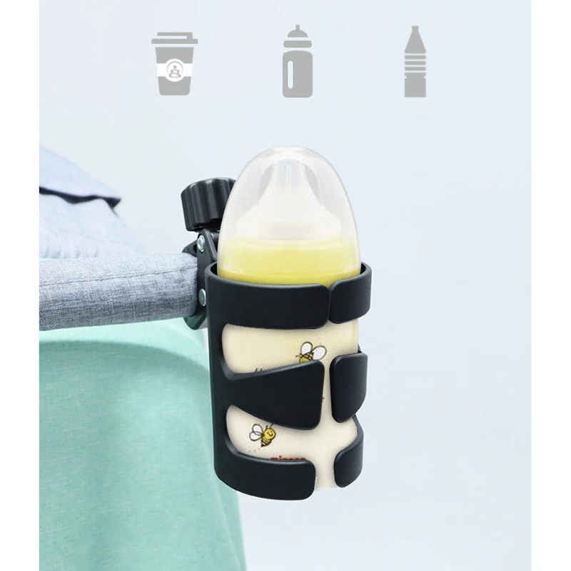Baby Stroller Cup Holder Universal 360 Rotatable Drink Bottle Rack for Pram Pushchair Wheelchair