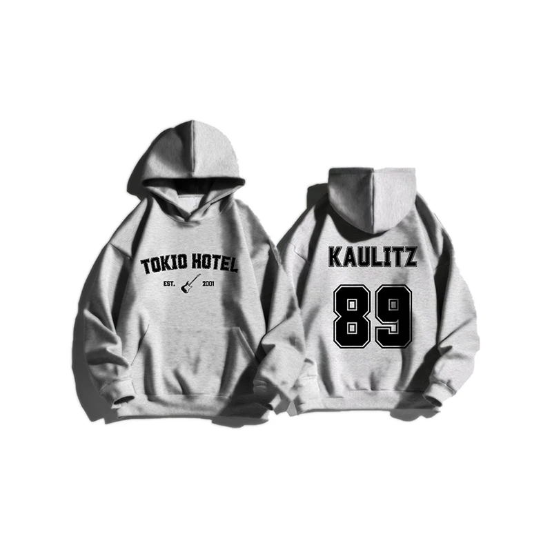 Kaulitz Sweatshirts Print Men/Women Casual Fashion Long Sleeves Tracksuit Woman Pullover Hooded Shirt Oversized Unisex Clothing