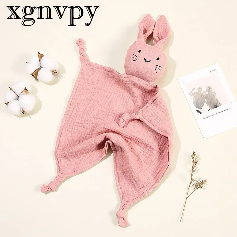 Children's Double Cotton Gauze Cuddle Cute Cat Drool Blanket with Sleeping Comforter Blanket Doll Baby Blanket 5