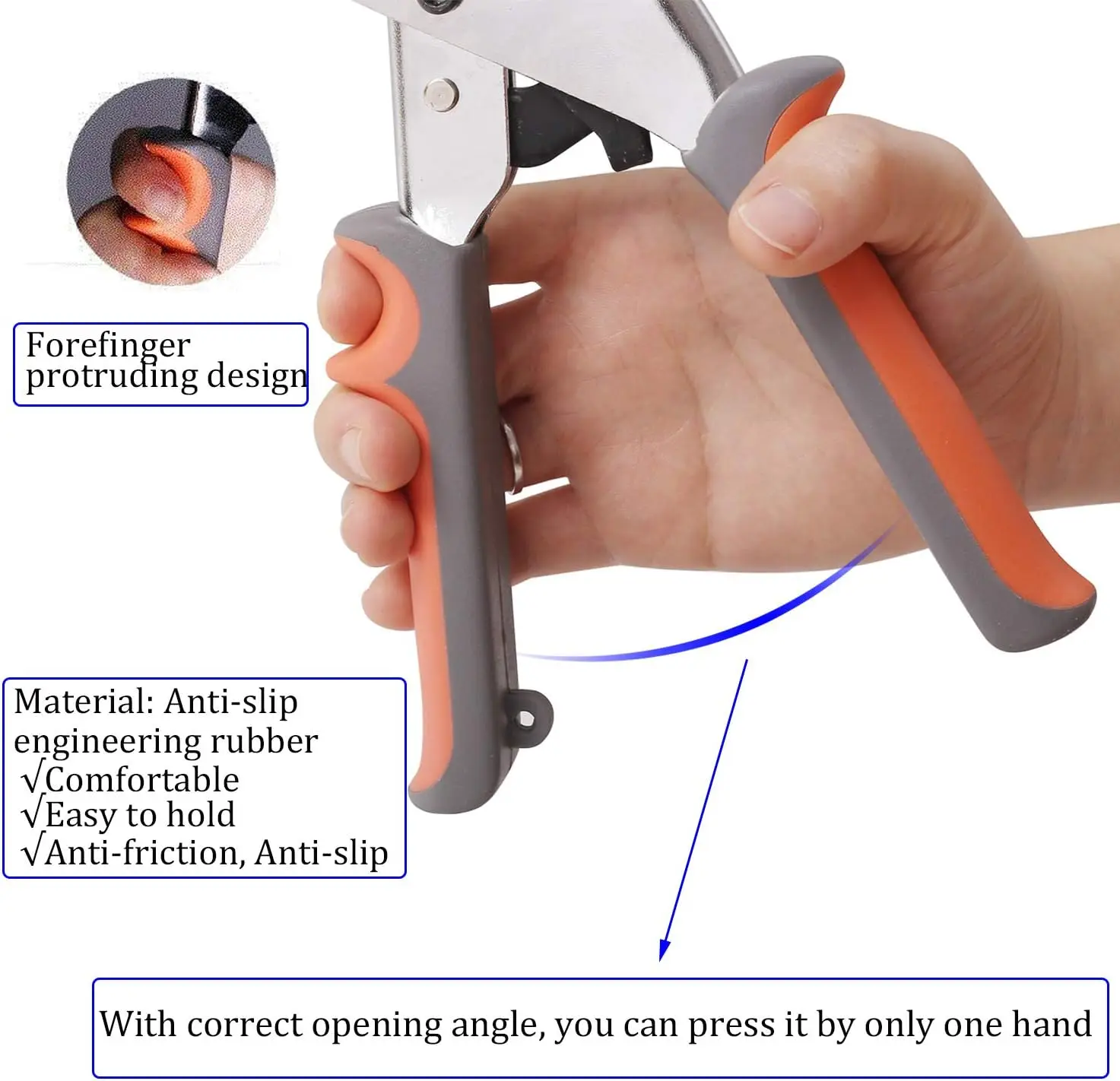 그로멧 도구 키트 휴대용 구멍 펀치 펜치 휴대용 그로멧 핸드 프레스 기계 수동 펀처 500pcs 실버 그로밋 3/8