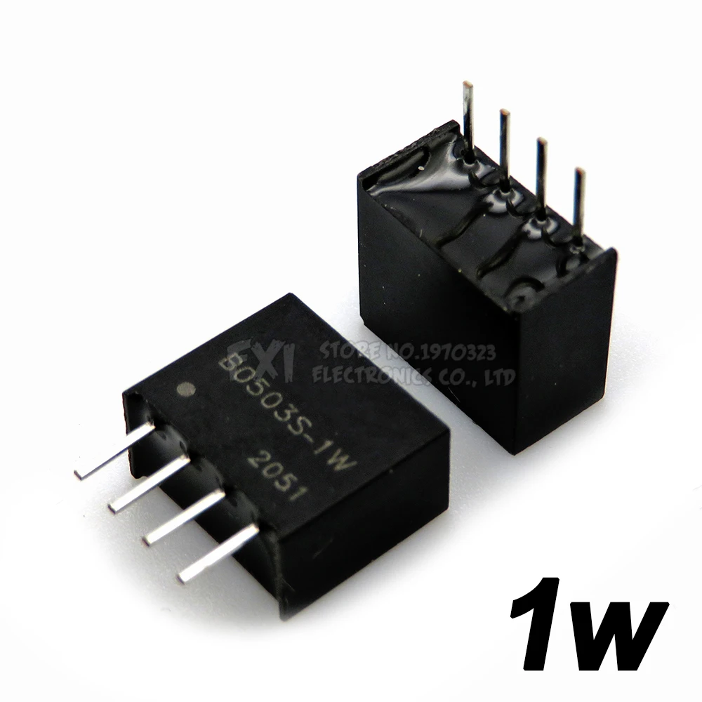 B0505S-1W Isolated DC-DC Converter Module - Single Output 5V To 5V 1Watt 10 thumbnail image