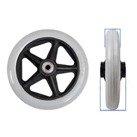 Wheelchair Caster Wheelchair Front Wheel 6 Inch Wheelchair Casters Small Cart Rollers Chair Wheel for Wheelchair Accessories 1