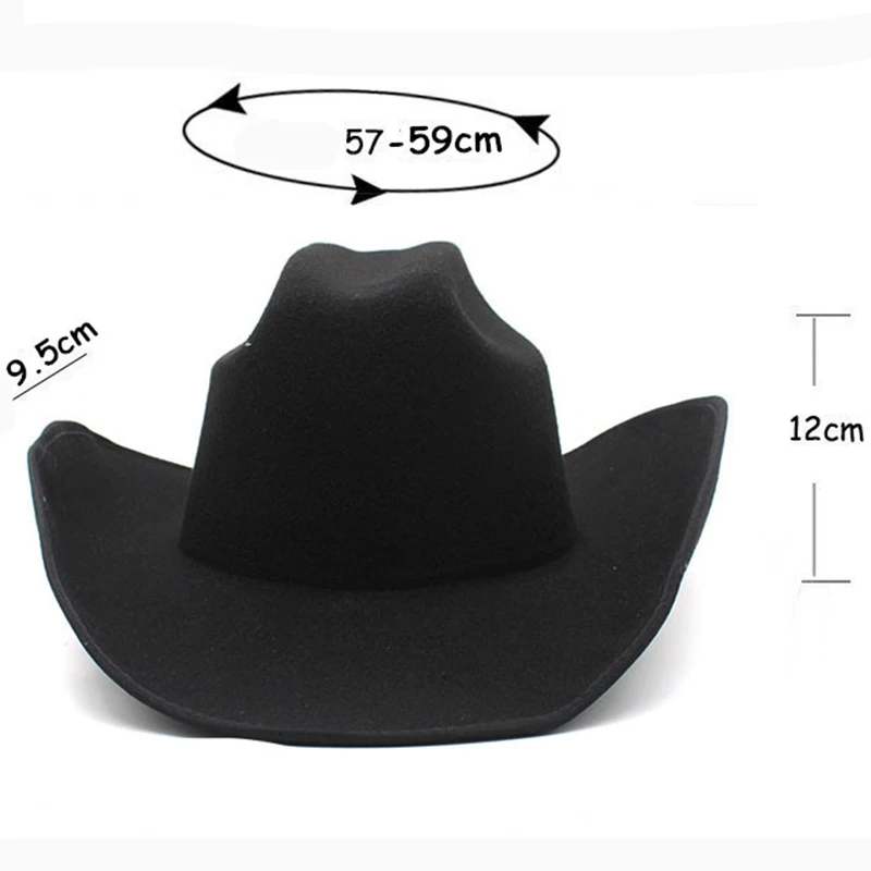  - western Men's cowboy hat Cowboy woman jazz gentleman hat winter accessories free shipping Country elegant party panama 2023 new