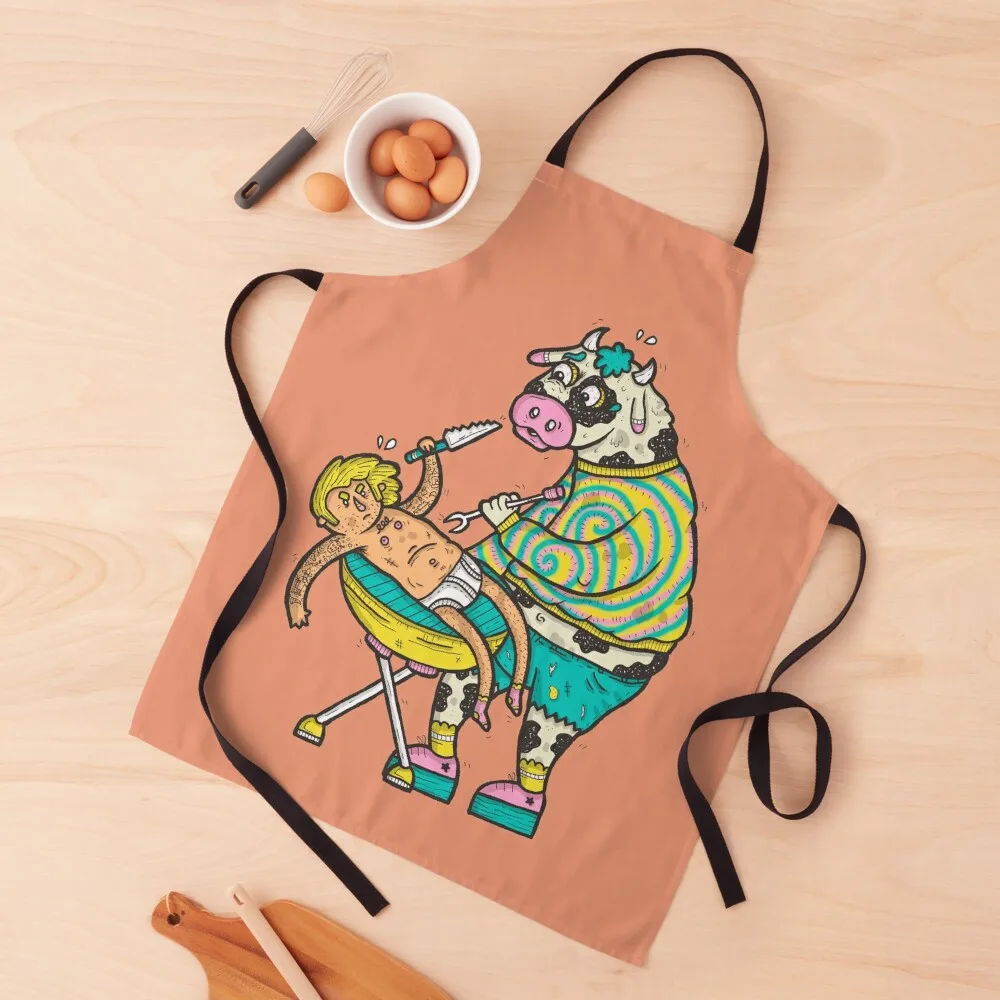 

Barbecoo Apron Household Items Chef Uniform Women Apron For Girl Kitchen Special Accessories