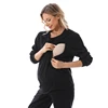 Plus Size Pregnant Women Sweatshirt Long Sleeve Spring Autumn Breastfeeding Clothes Blouse Maternity Clothes Pullover Hoodies 5