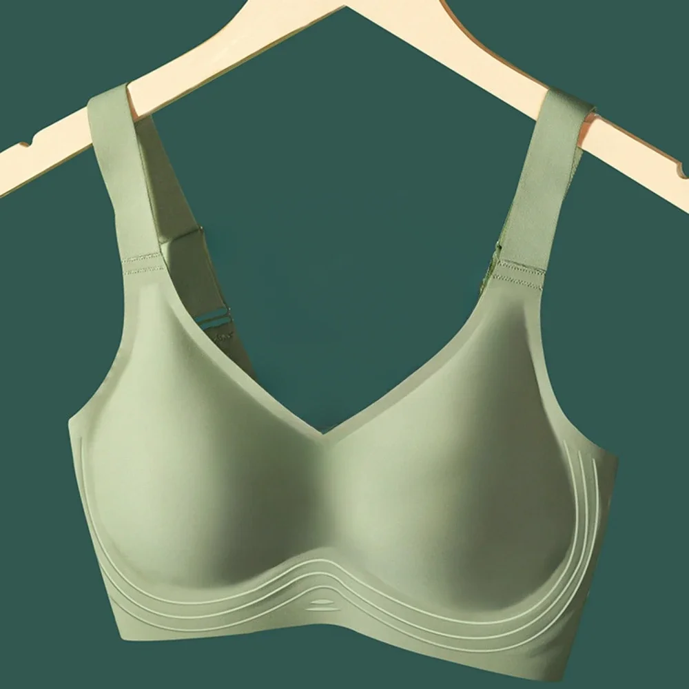 

Full Coverage Bras for Women Gather Lingerie Women Seamless and Steel Ring Adjustable Sports Thin Bra Soutient Gorge Pour Femmes