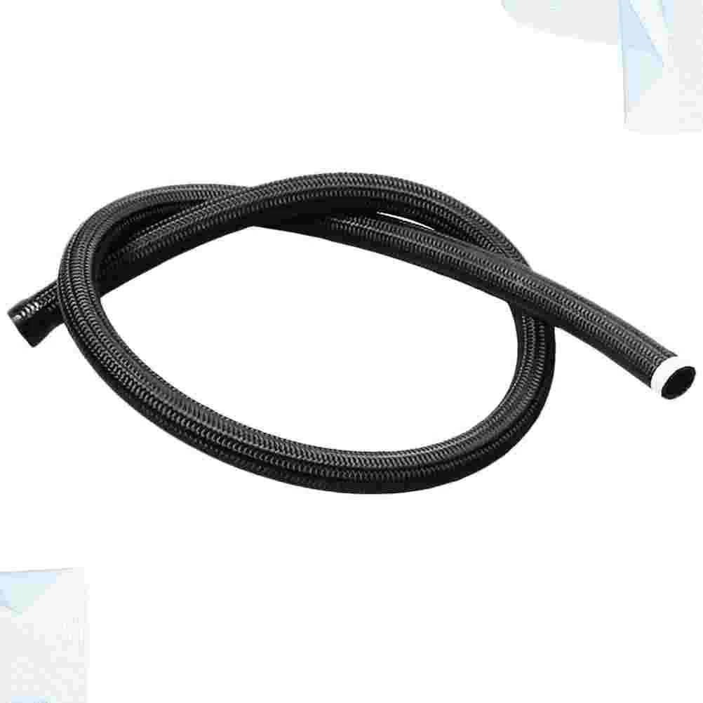 Black Nylon Thread Tube Woven Oil Cooler Tubing Car Tubes Oil Oil Tubes Parts Parts for Car Auto Vehicles Automobile