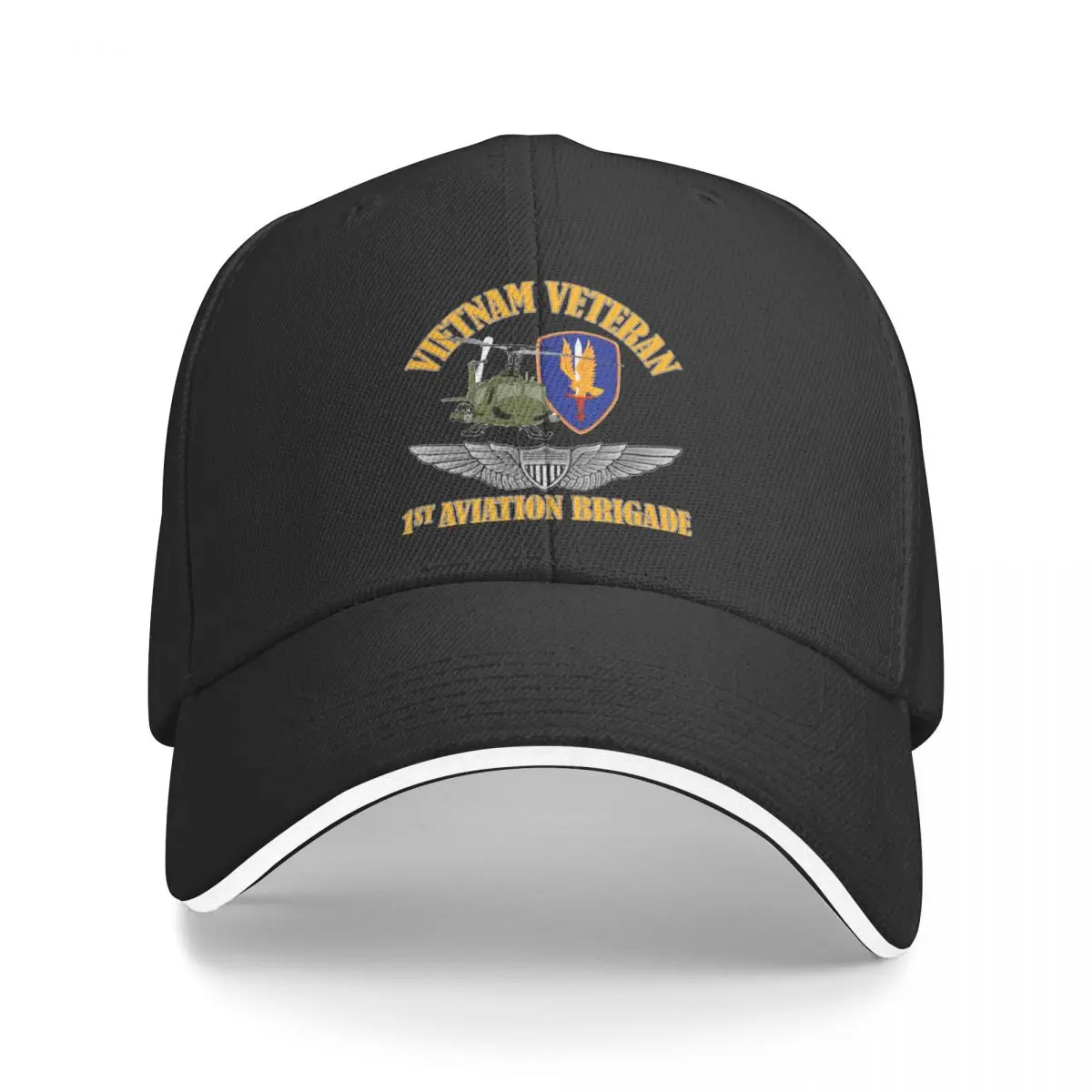 

New 1st Avn Bde Vietnam with Aviator Wings Baseball Cap dad hat Snap Back Hat Fashion Beach Mountaineering Men's Hats Women's